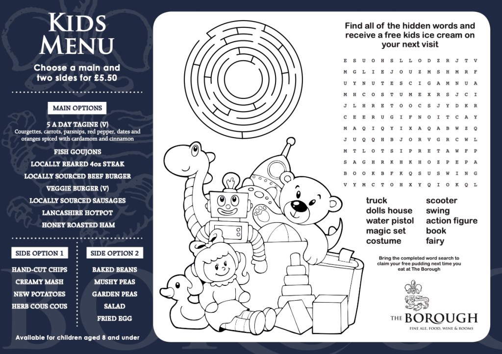 Q3: Children’s Menu at the Café of Imaginary&nbsp;Dreams