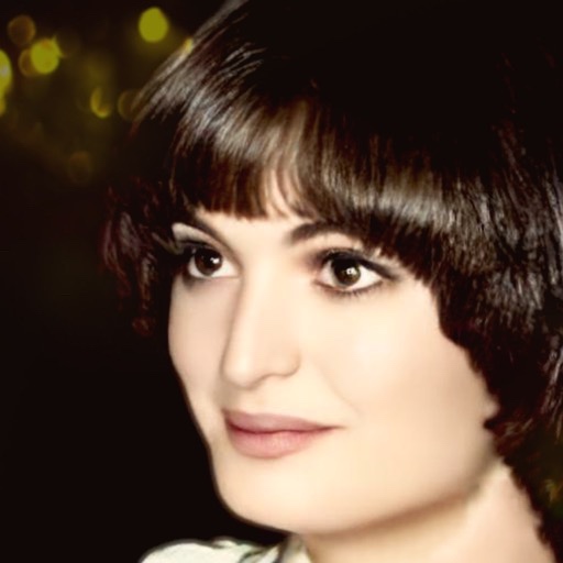 girl dark hair, 20-something.