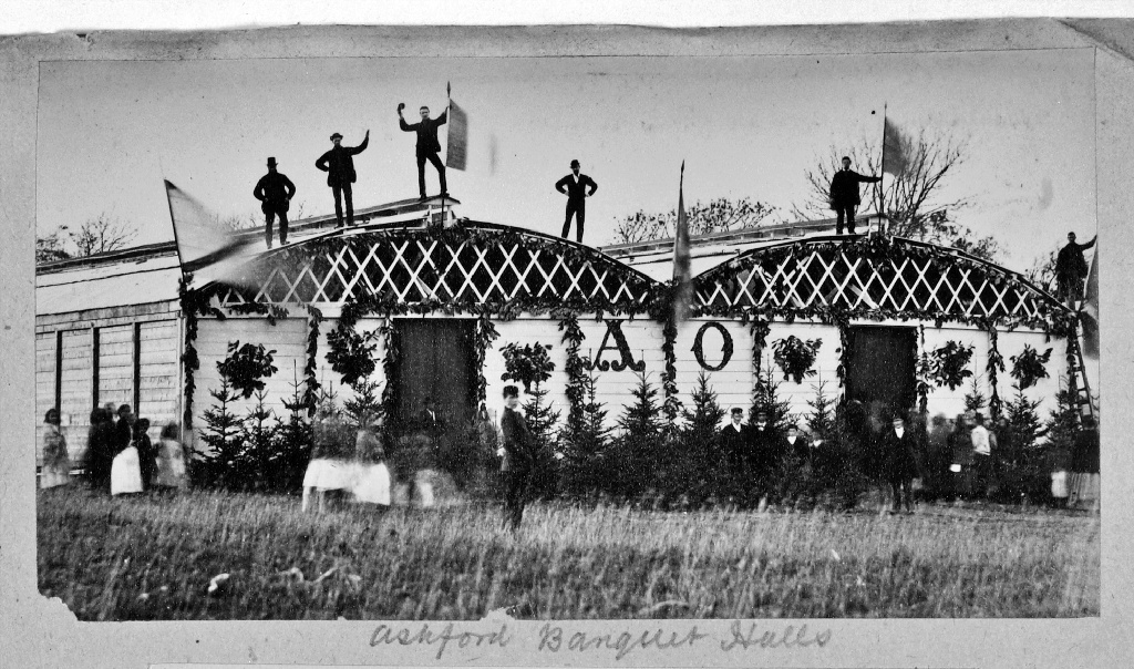 The banqueting halls at Ashford Castle. From the Thomas J. Wynn Photographic Collection Date: 1880