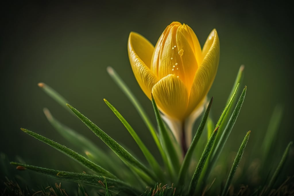 AI yellow crocus 