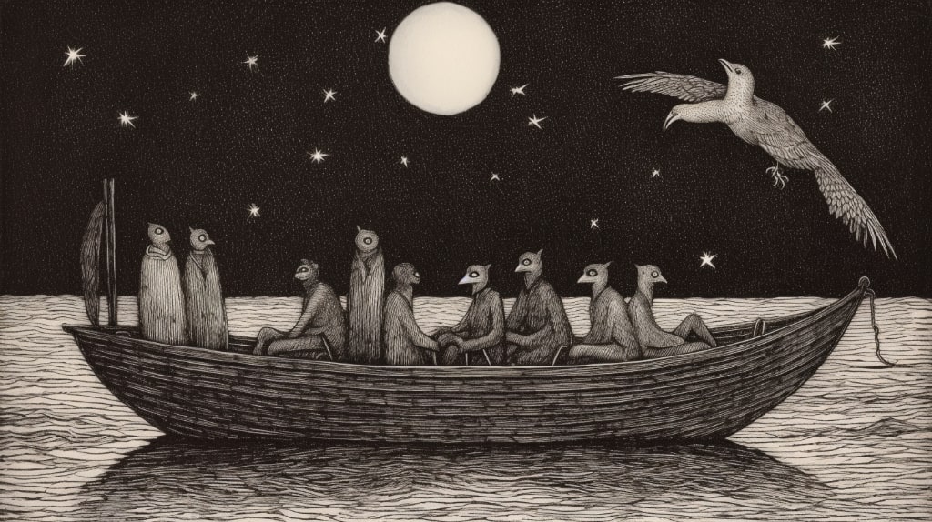 AI dreams monochrome