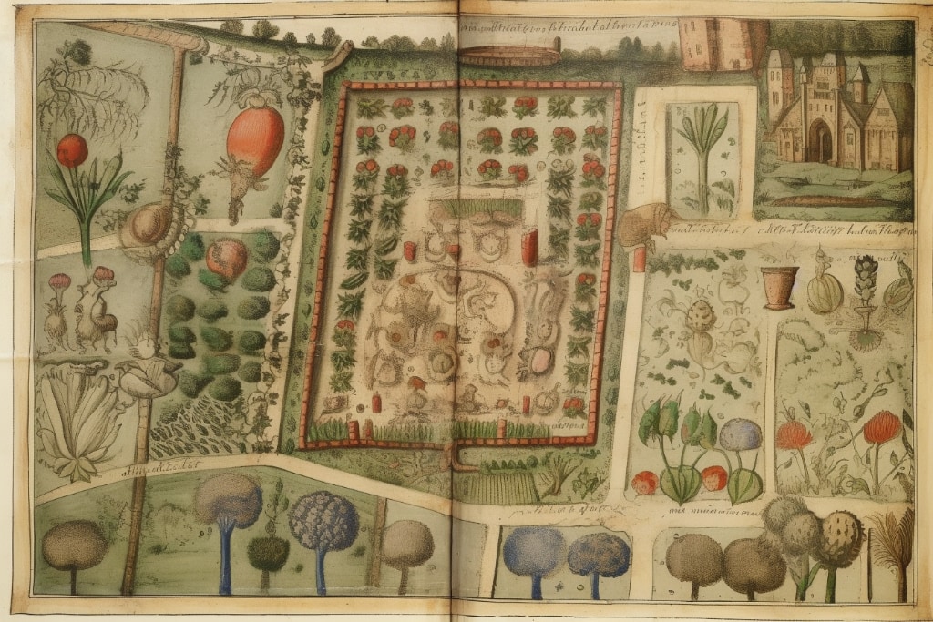AI art: map of a garden