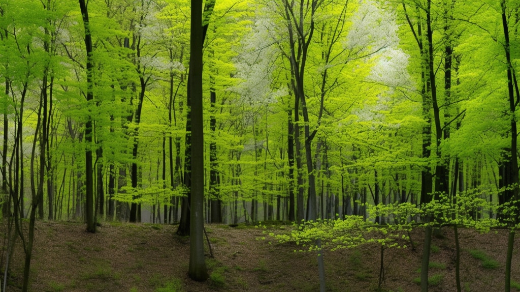 AI beech forest