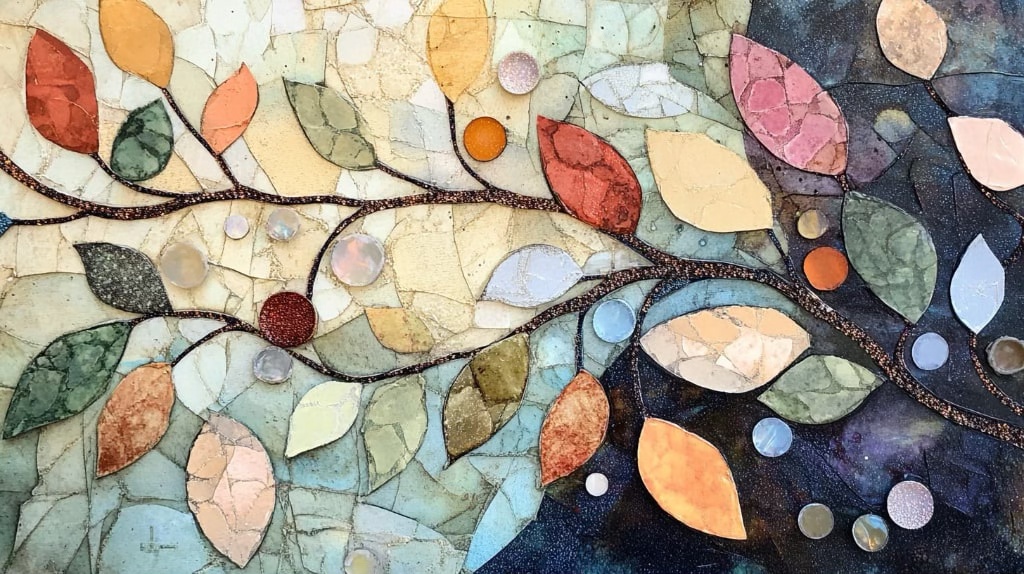 ai floral mosaic is lots of different colours