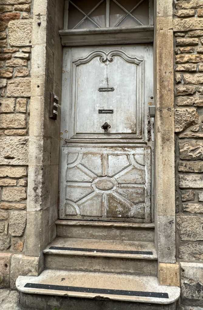 an old door from a building in Cannes.