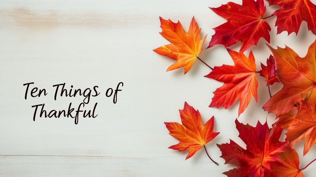 13.11: Ten Things of&nbsp;Thankful