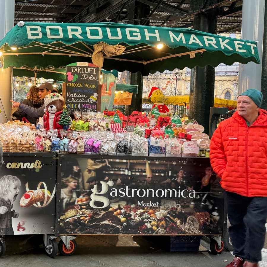 Christmas candy at Borough Market London