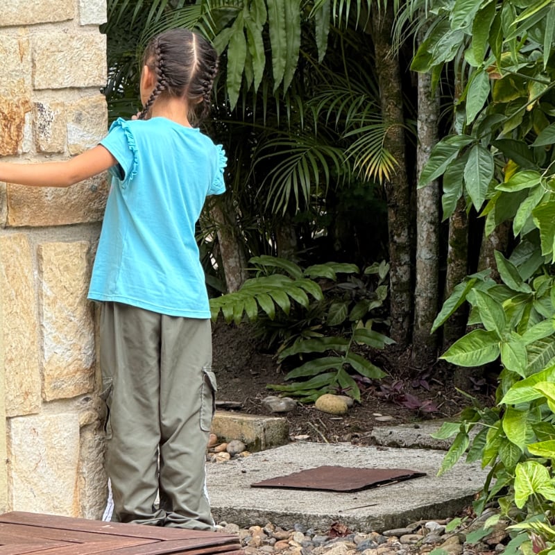 children playing hide and seek