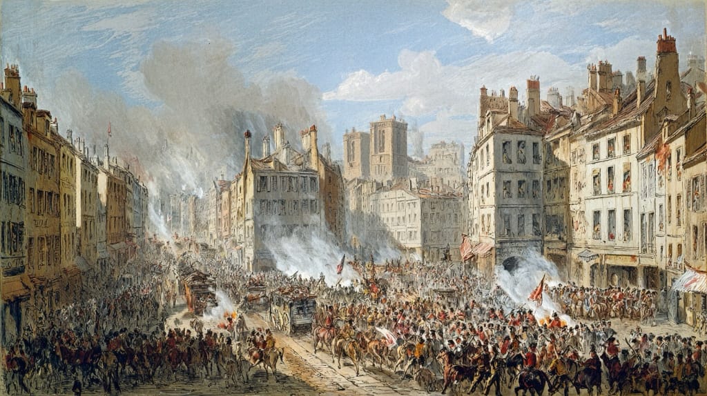 Creative Commons 00, Lyon Weavers Revolt 1834 etching