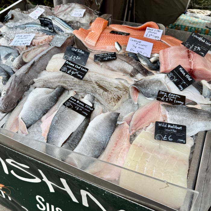 fishmonger pop up with Friday's catch