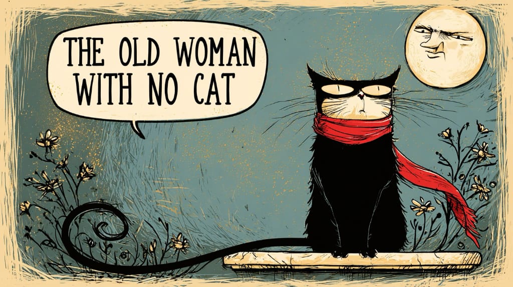 cat looking at the man in the moon