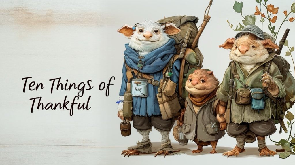 ai image of three cartoon animals in funny costumes and poses