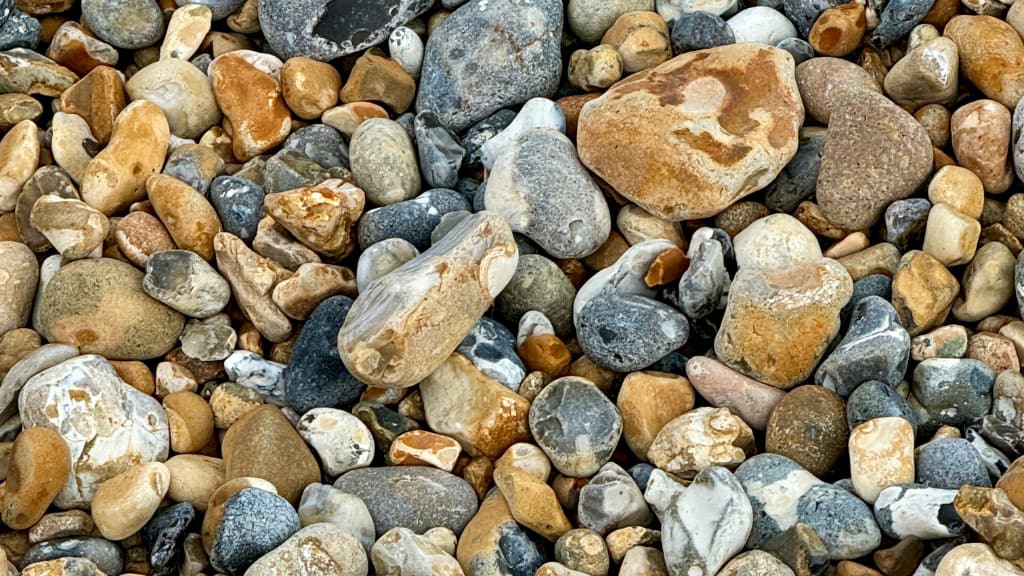 photo of various pebbles on a beach